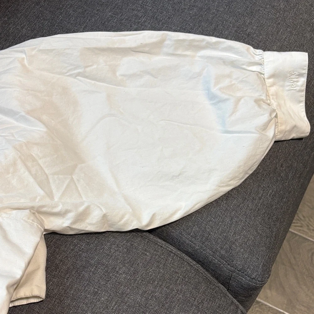 Levi's White Ruched Crop Top - Picture 7 of 8